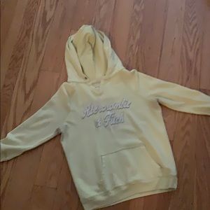 A & F yellow hoodie